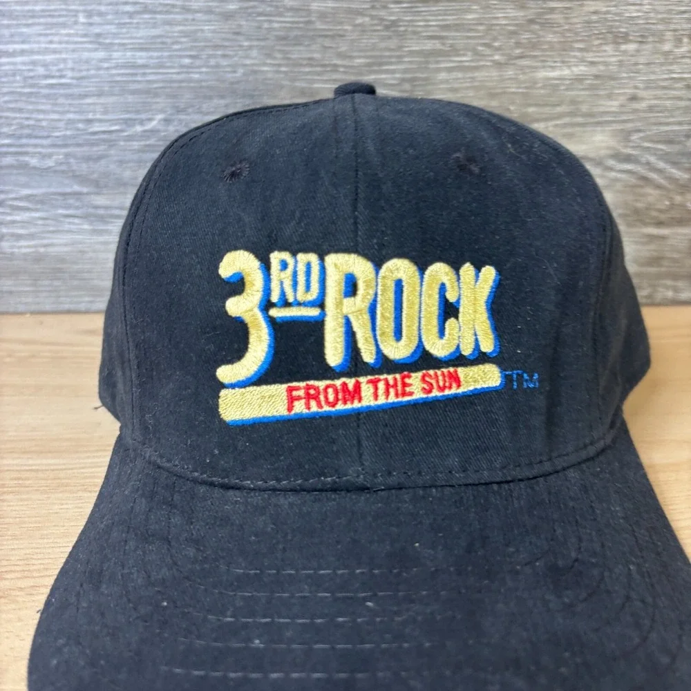 Vintage 3rd Rock From The Sun‎ Hat Snapback Black TV Promo Aliens New Dimension